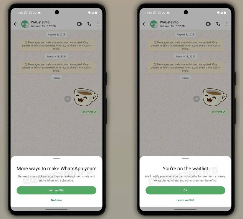 An image highlighting WhatsApp's upcoming paid plan waitlist.