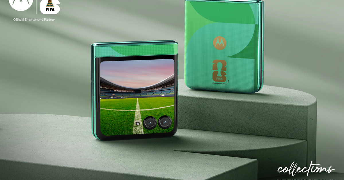 Score the new FIFA World Cup Moto Razr for $0 month at Verizon