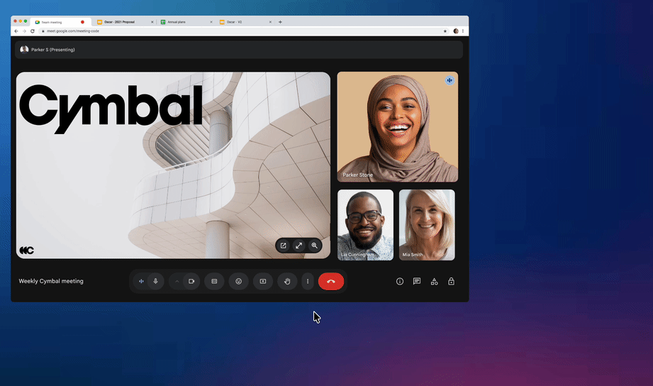 Google Meet “Open in new window” option