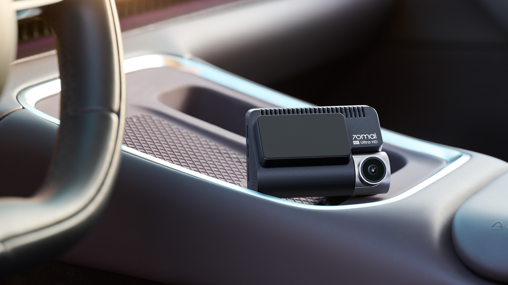 70mai Dash Cam 4K A810S tiro estático dentro do carro