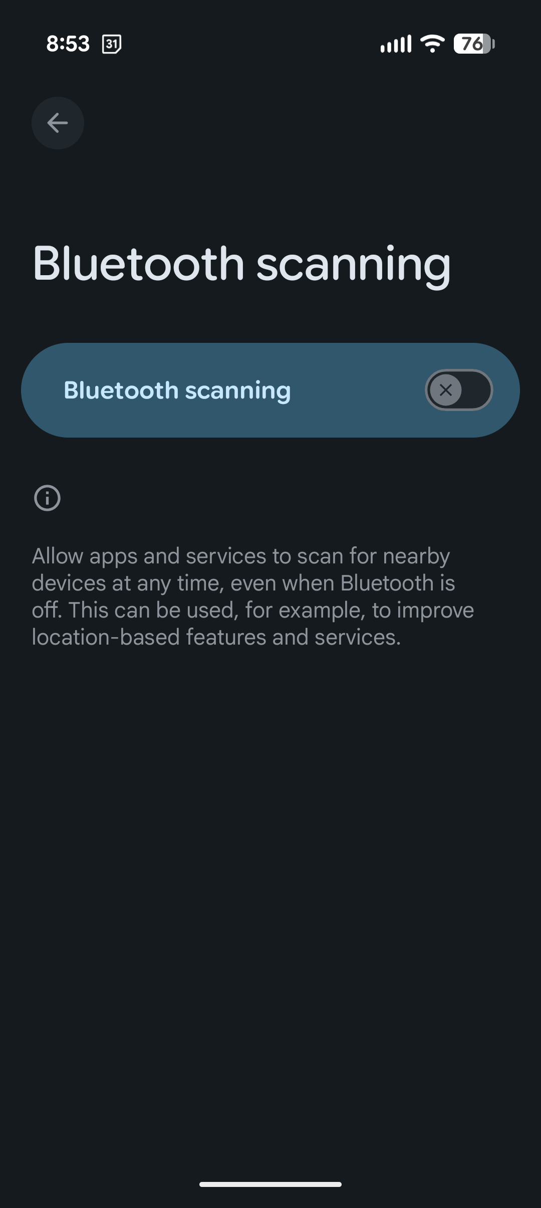 I turned off these 2 hidden Android scanning settings, and my battery ...