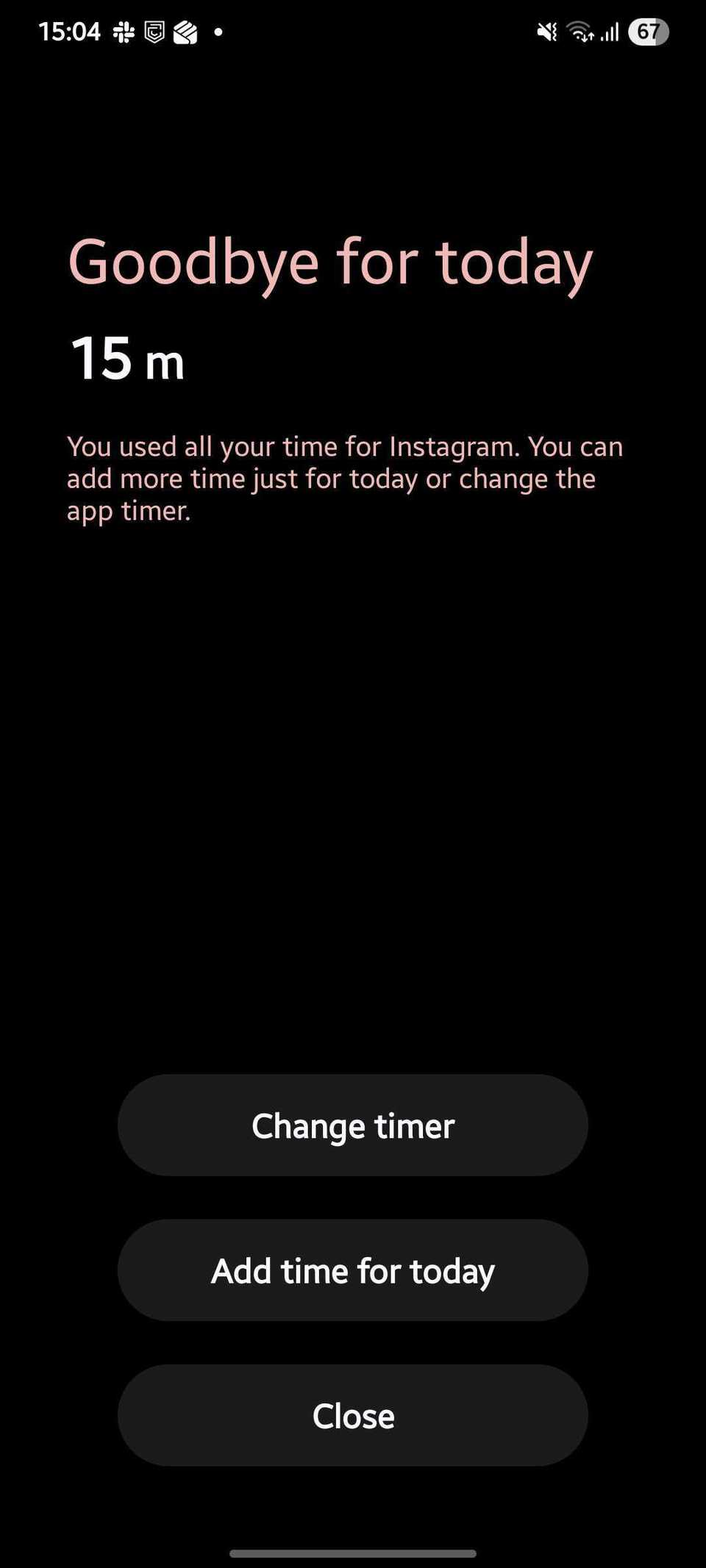 Screenshot che mostra la pagina di arrivederci in un'unica interfaccia utente