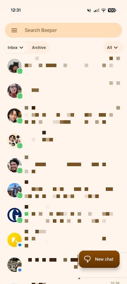 conversazioni dell'app beeper