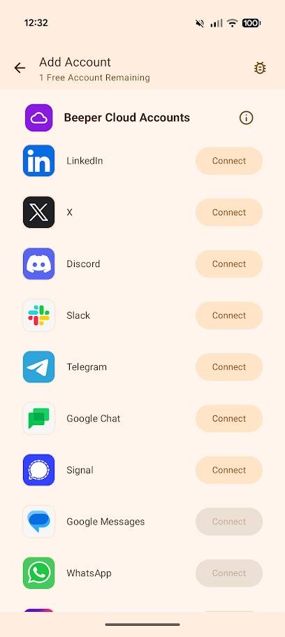 servizi connessi all'app beeper