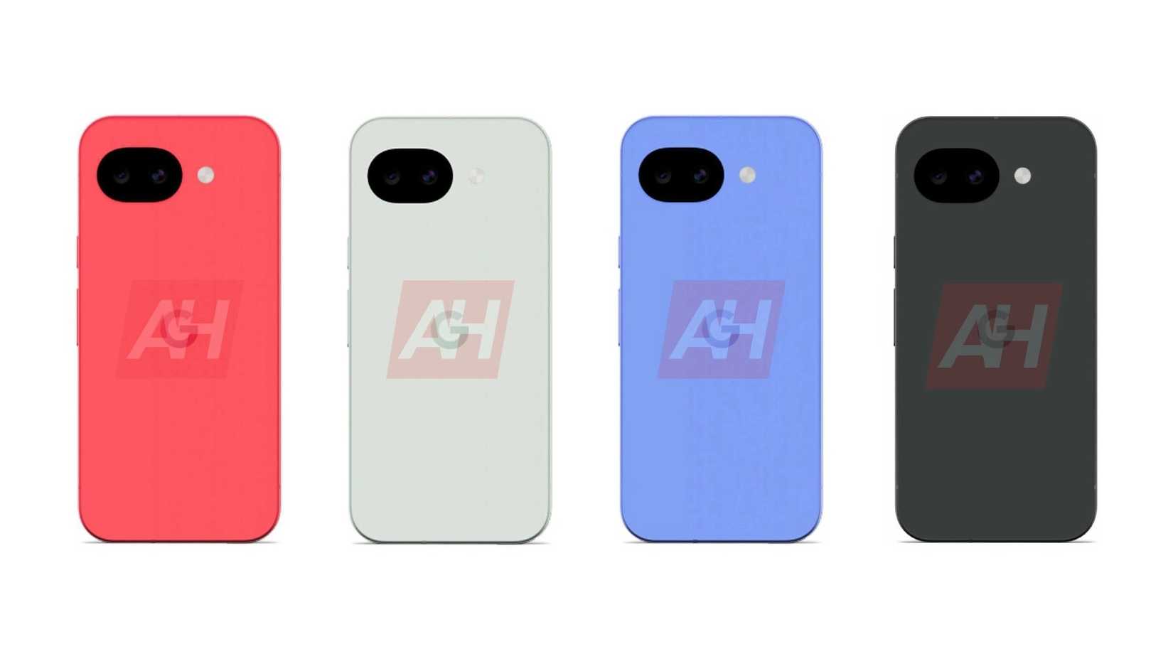 I colori di Google Pixel 10a, fianco a fianco.