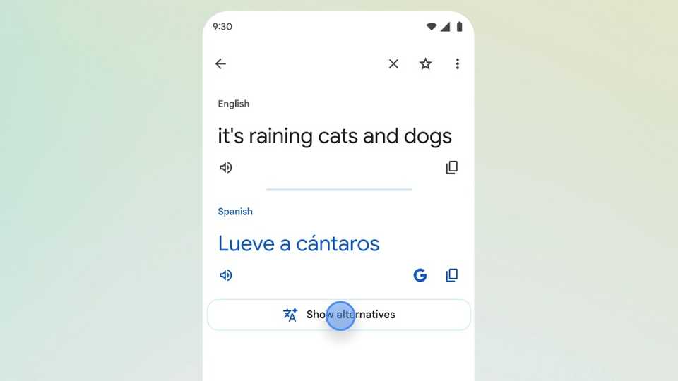 Aggiornamento di Google Translate