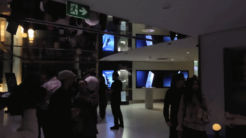 Una GIF che evidenzia il punto di vista interno di Blocco orizzontale.