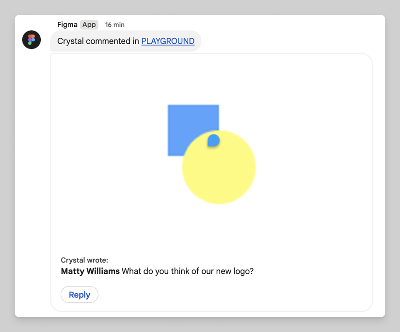 Figma no bate-papo do Google.