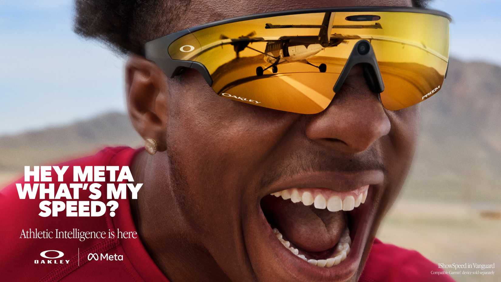 Uma imagem promocional do comercial do Super Bowl de Meta Oakley