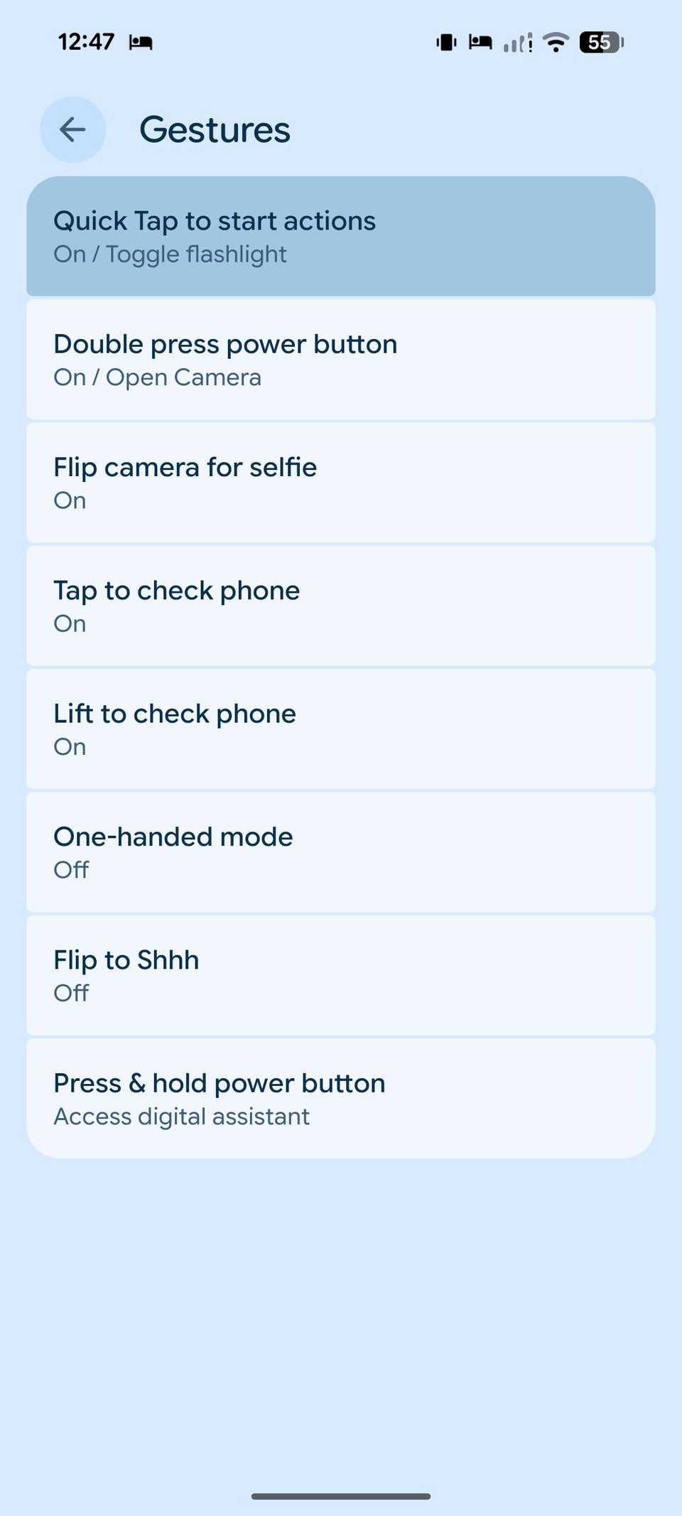 Gesti di tocco rapidi