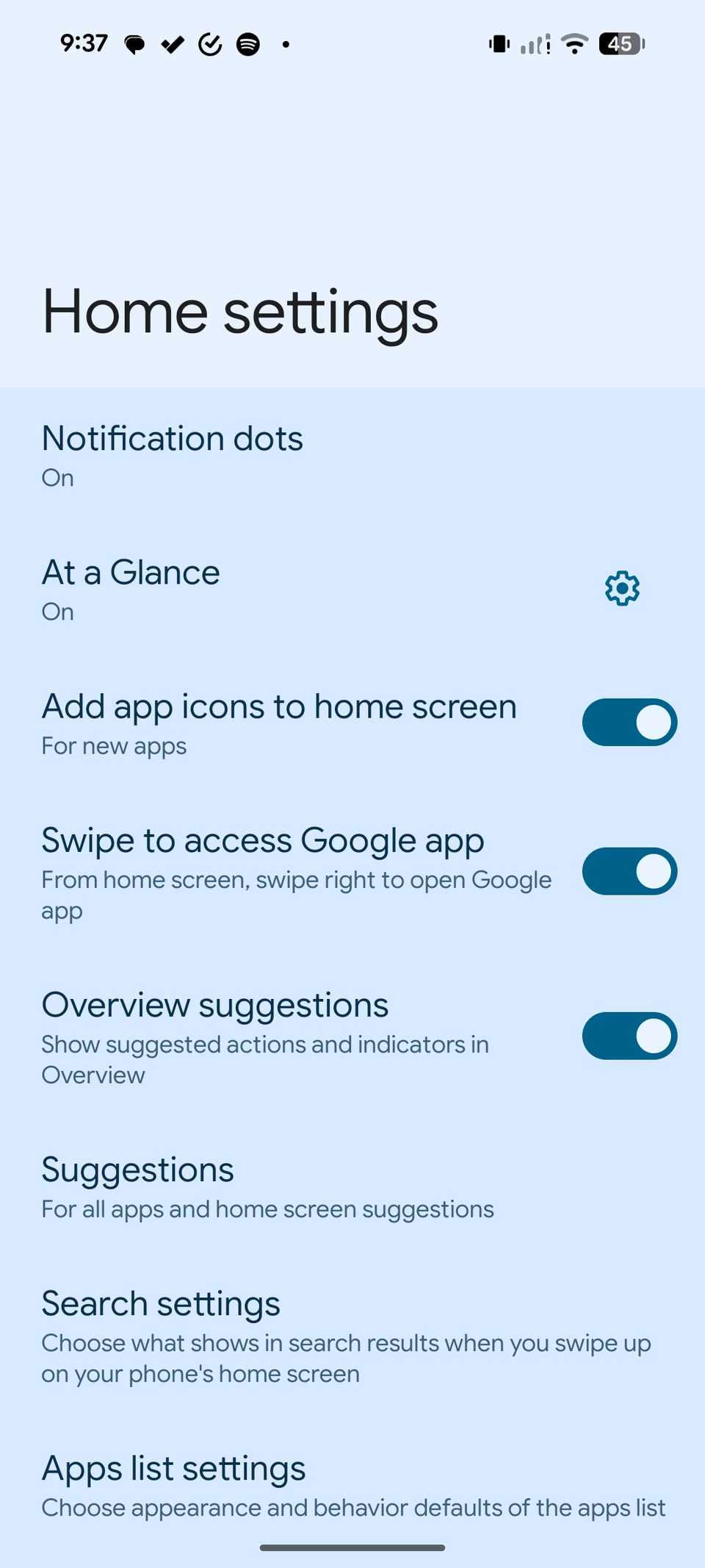 disabilita l'aggiunta di app alla schermata principale