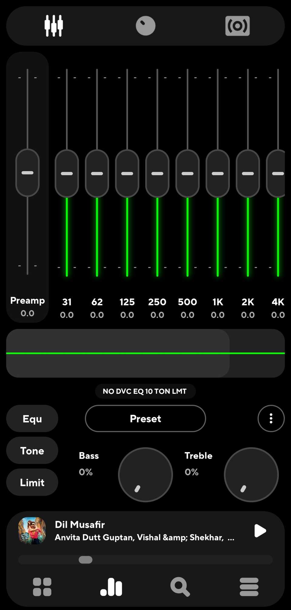 EQ dell'amplificatore di potenza