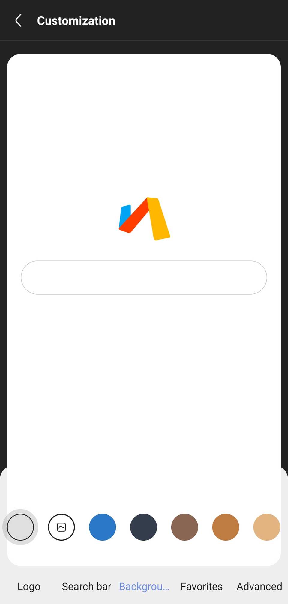 Aggiungi un'immagine di sfondo a Via
