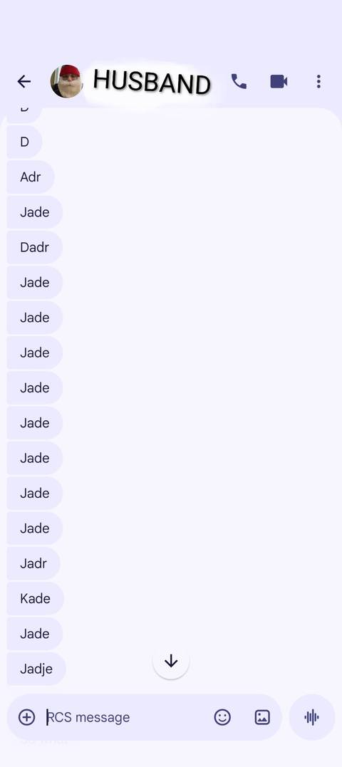 Uno screenshot che mostra 16 messaggi di testo ricevuti in rapida successione in Messaggi