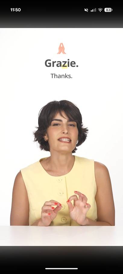 woman in profile giving language examples