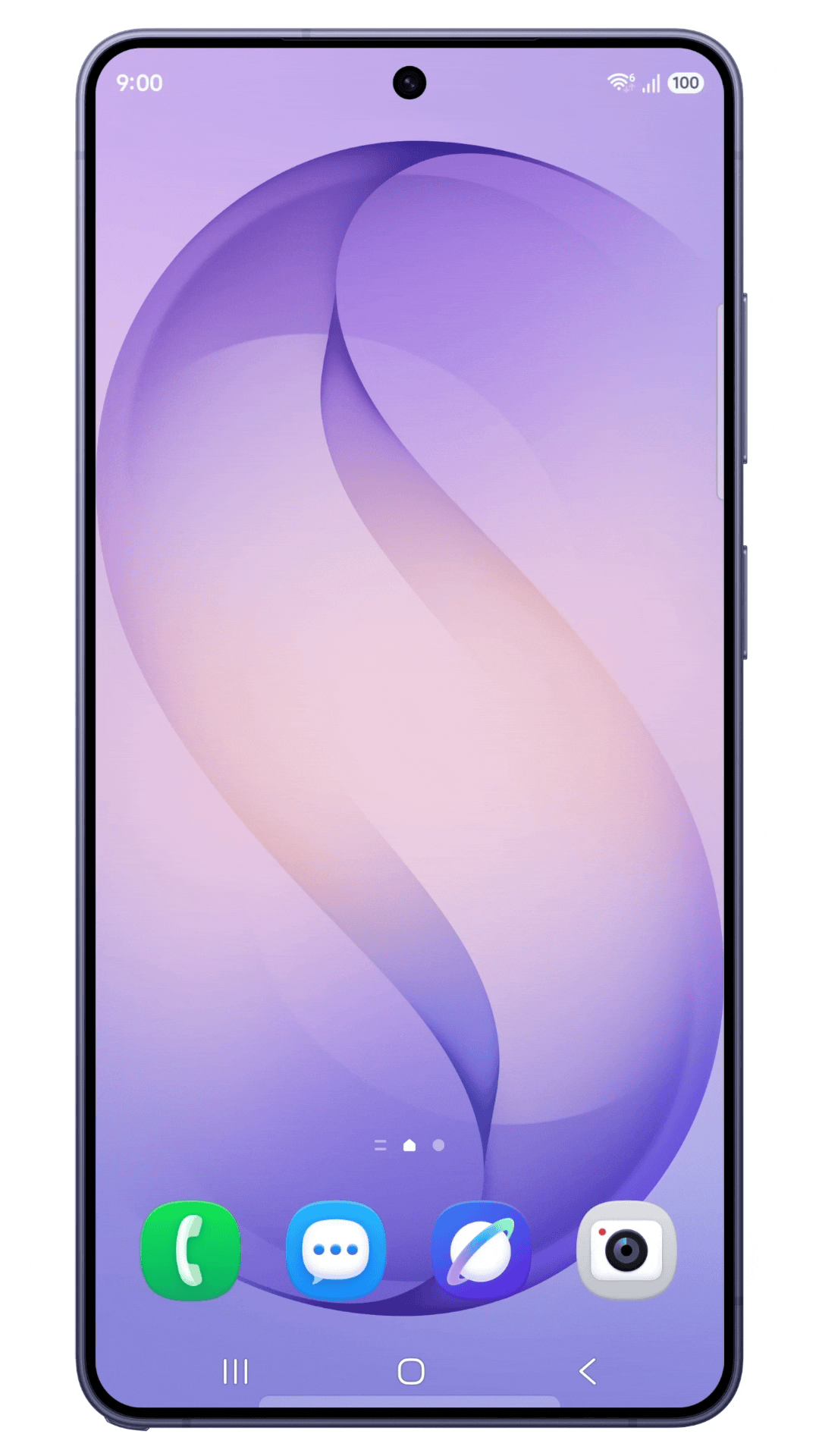 Um GIF destacando o suporte AirDrop do Galaxy S26.