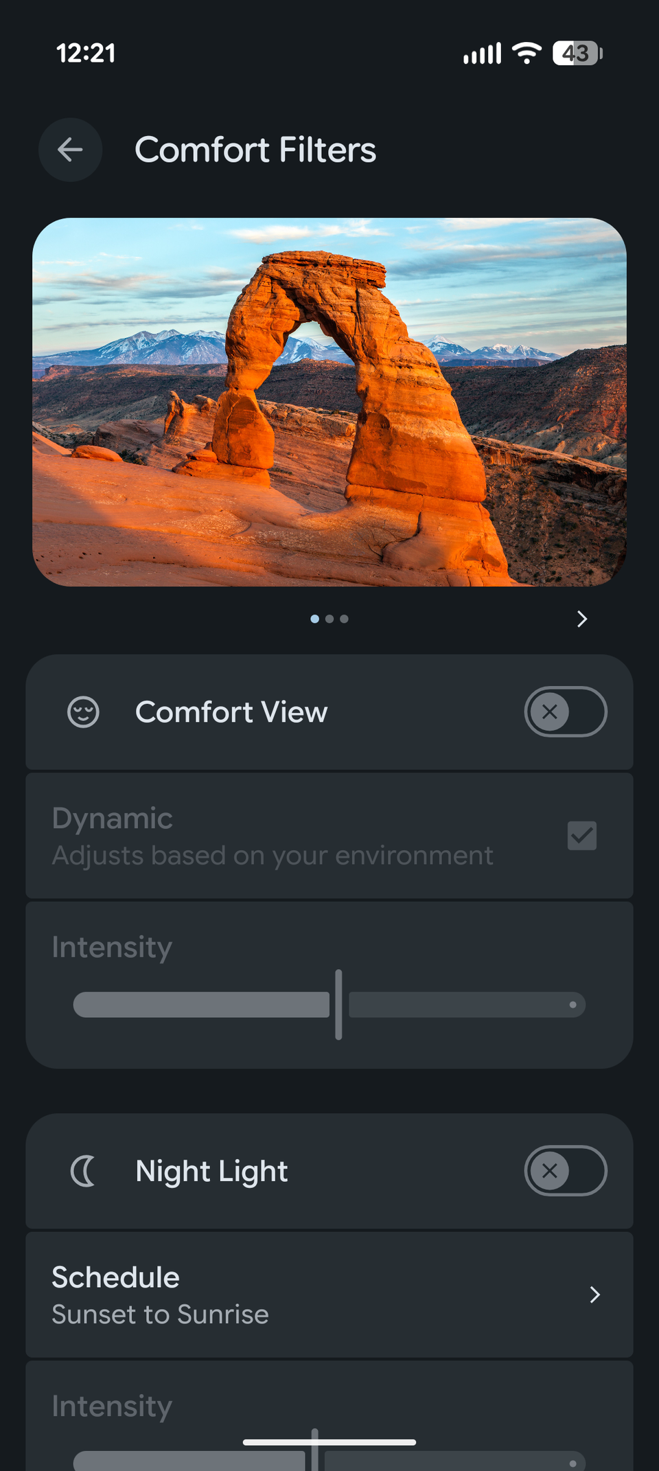 Pixel 'Comfort View' stopped the headaches on my morning scroll