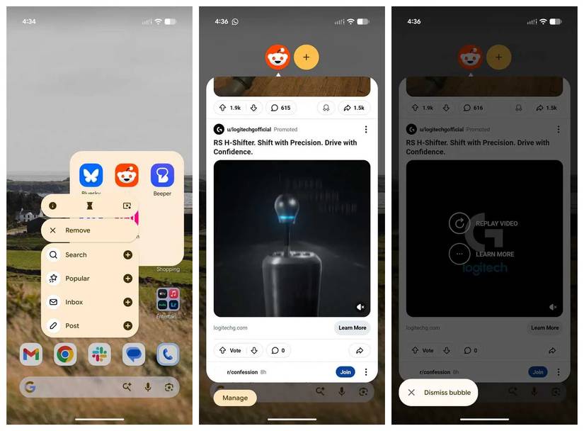 App bubbles in Android 17 beta 3
