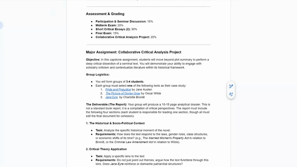 Um GIF destacando a integração do Chrome Gemini com o Gmail.