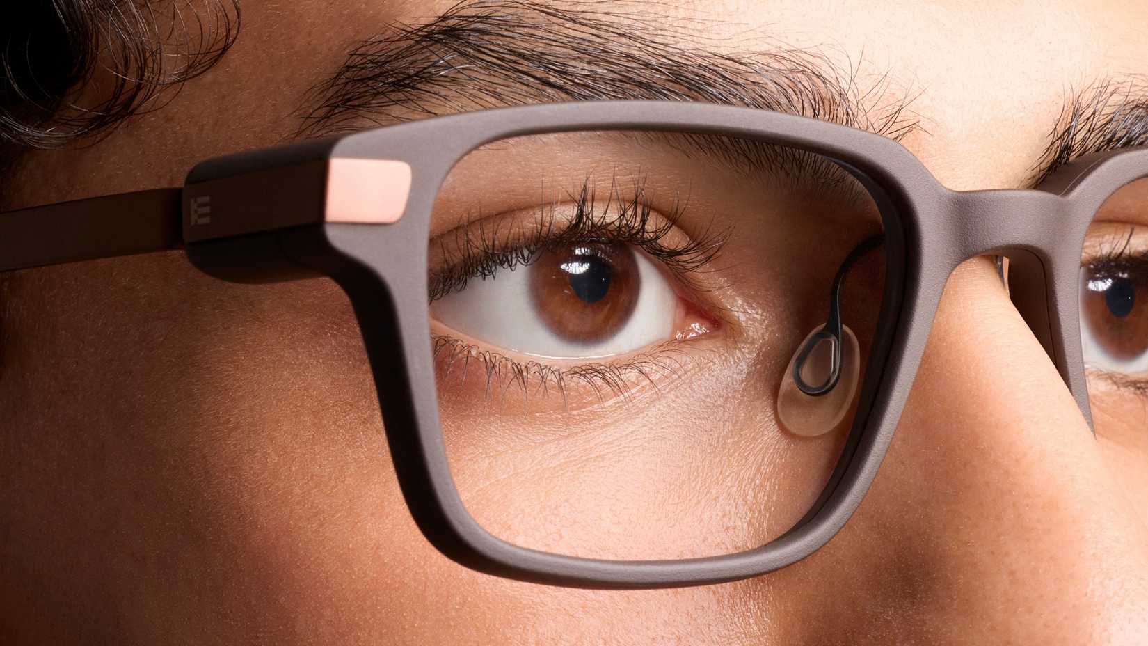 A close up of the Even Realities Even G2 smartglasses