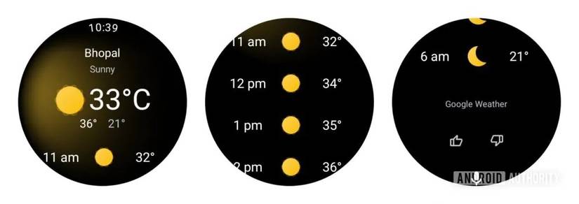 يلتقط Google Gemini on Wear OS بطاقة طقس مُجددة Gemini Weather Wear OS Current-AA