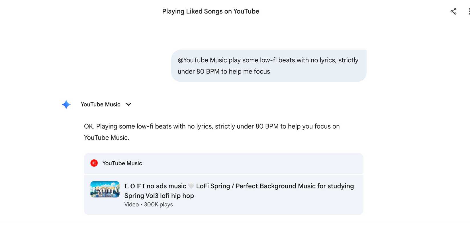 Encontre músicas usando o Gemini 