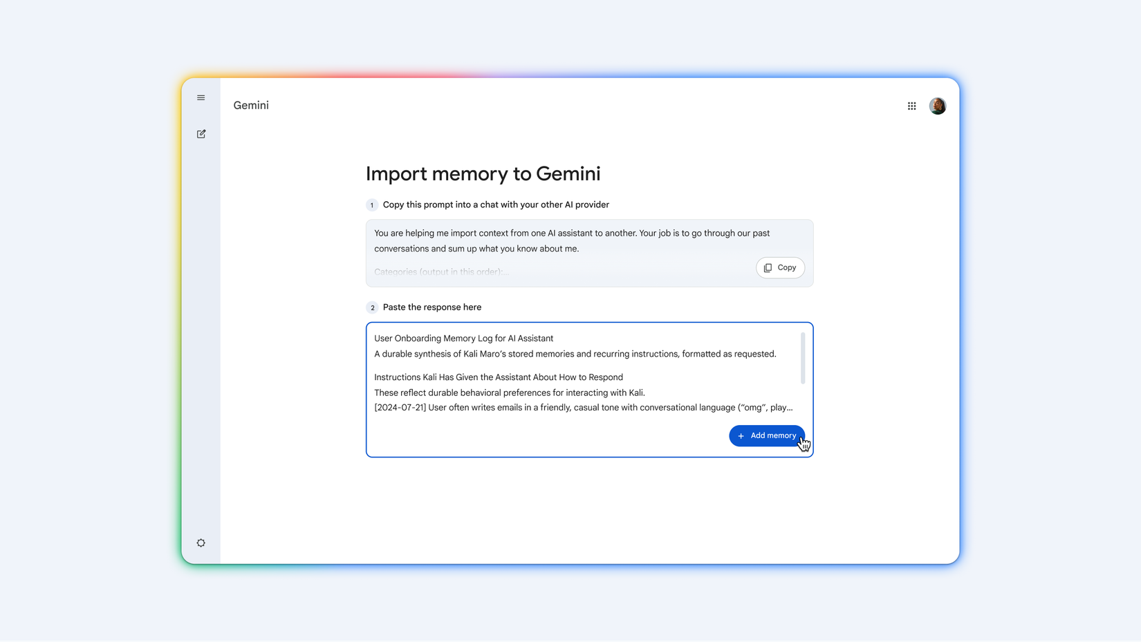 Gemini takes on ChatGPT and Claude with a major switching upgrade