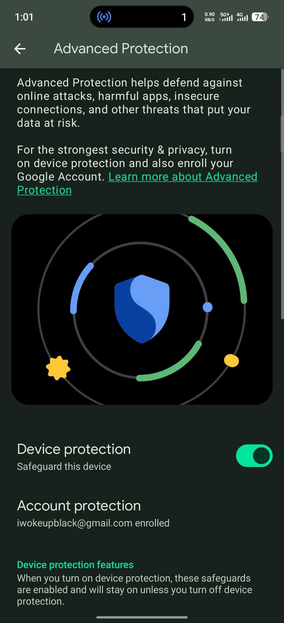 Android Advanced Protection Settings Google wants to protect me from myself, but I'm not sure I want it to