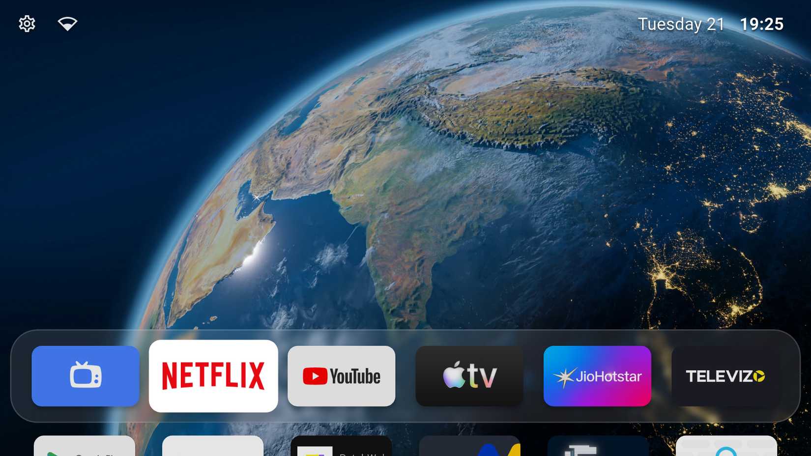 Tela inicial do iniciador de arco