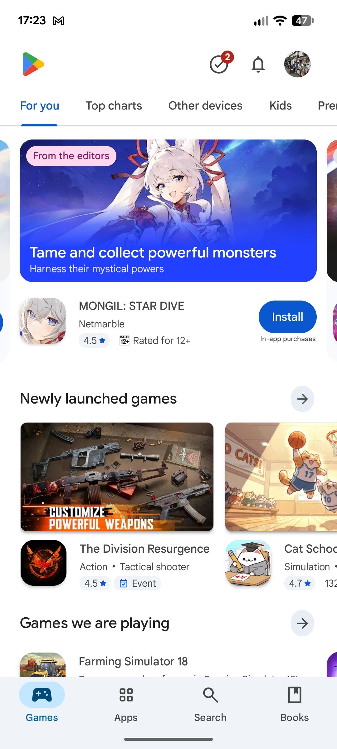 The Play Store may soon offer easier access to game categories