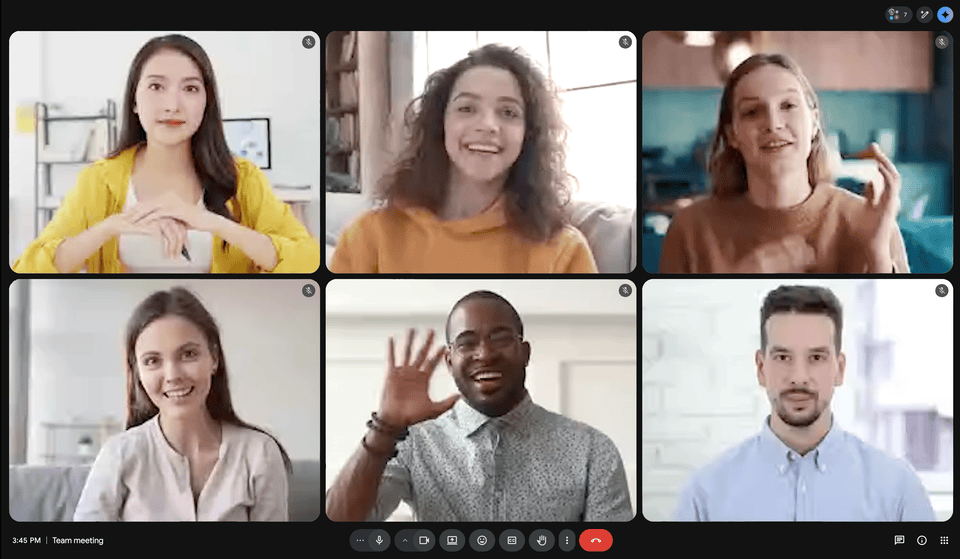 Google Meet High resolution display