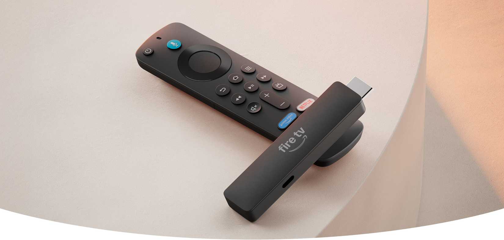 The new Fire TV stick and remote.