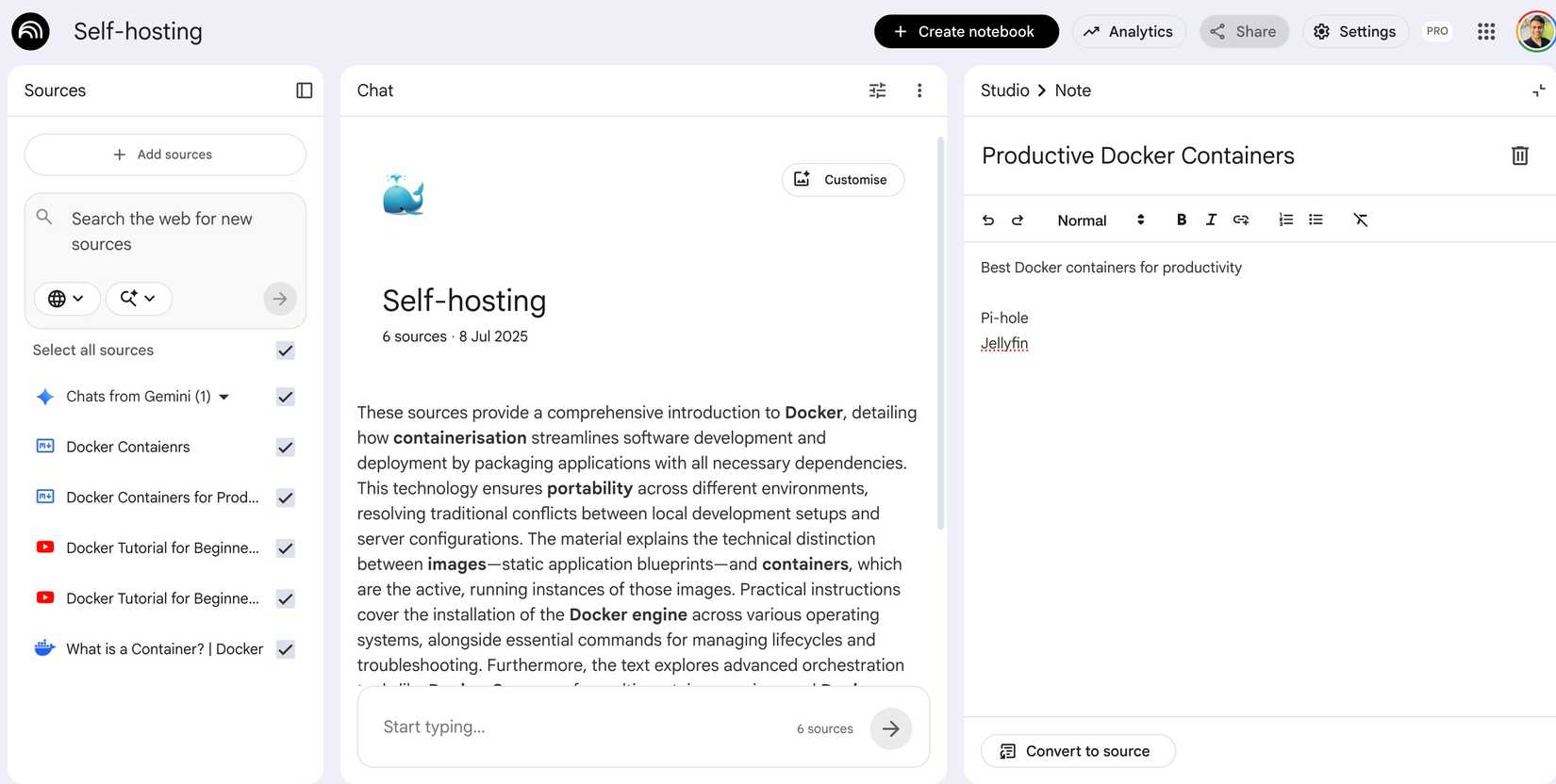 faça anotações no NotebookLM