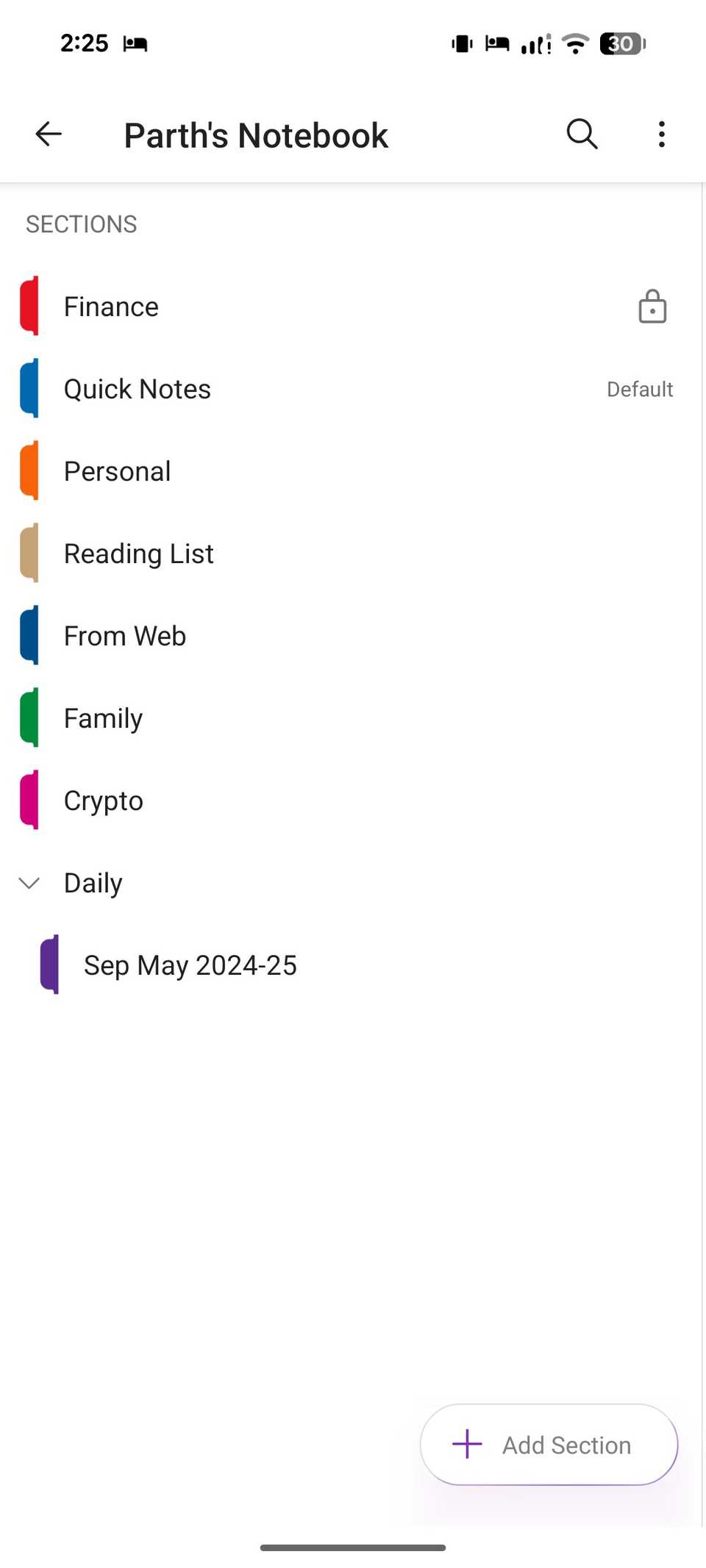 OneNote notebooks