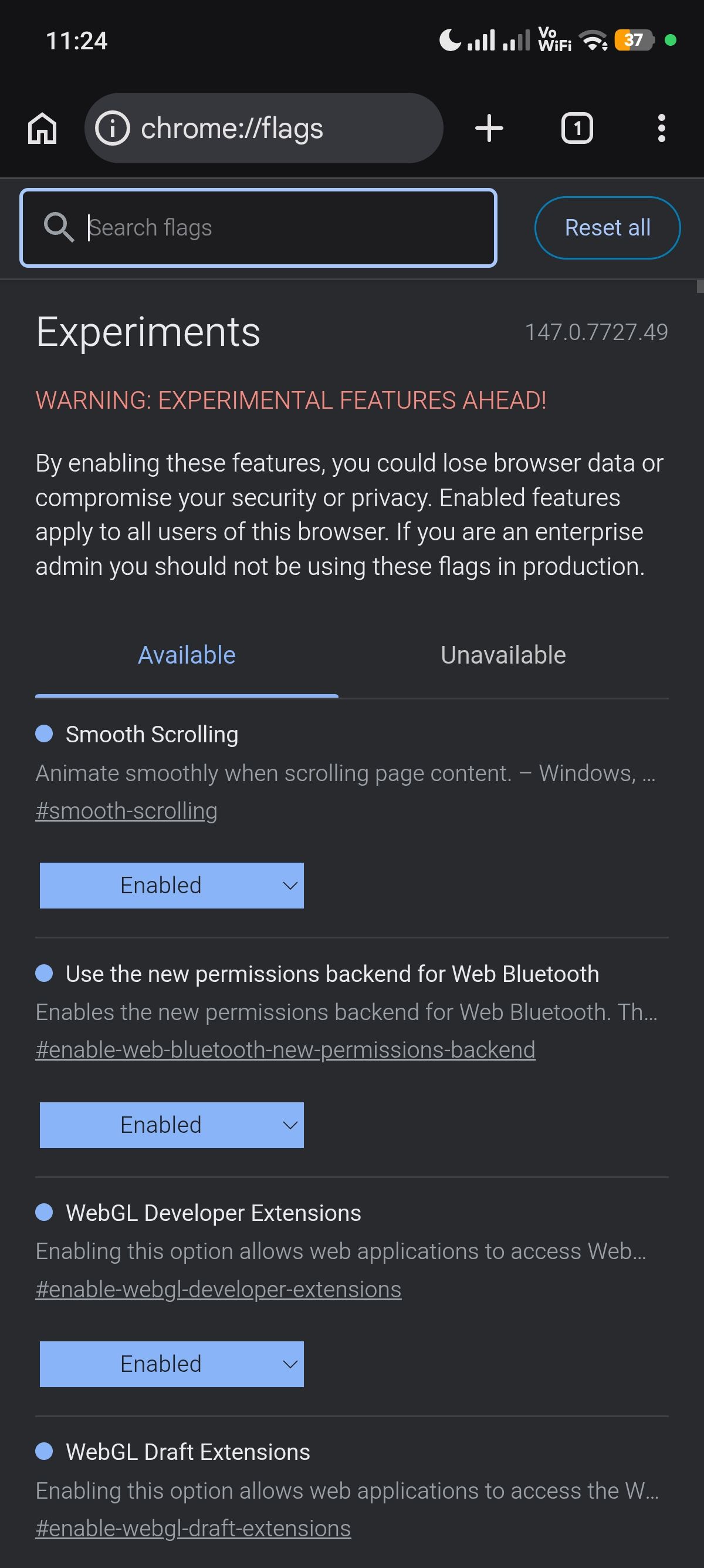 I treated Chrome flags like normal settings changes, and it was a total ...