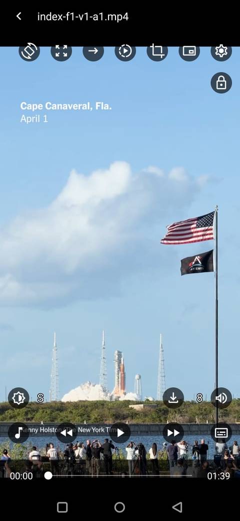 Screenshot showing the video controls in Soul Browser