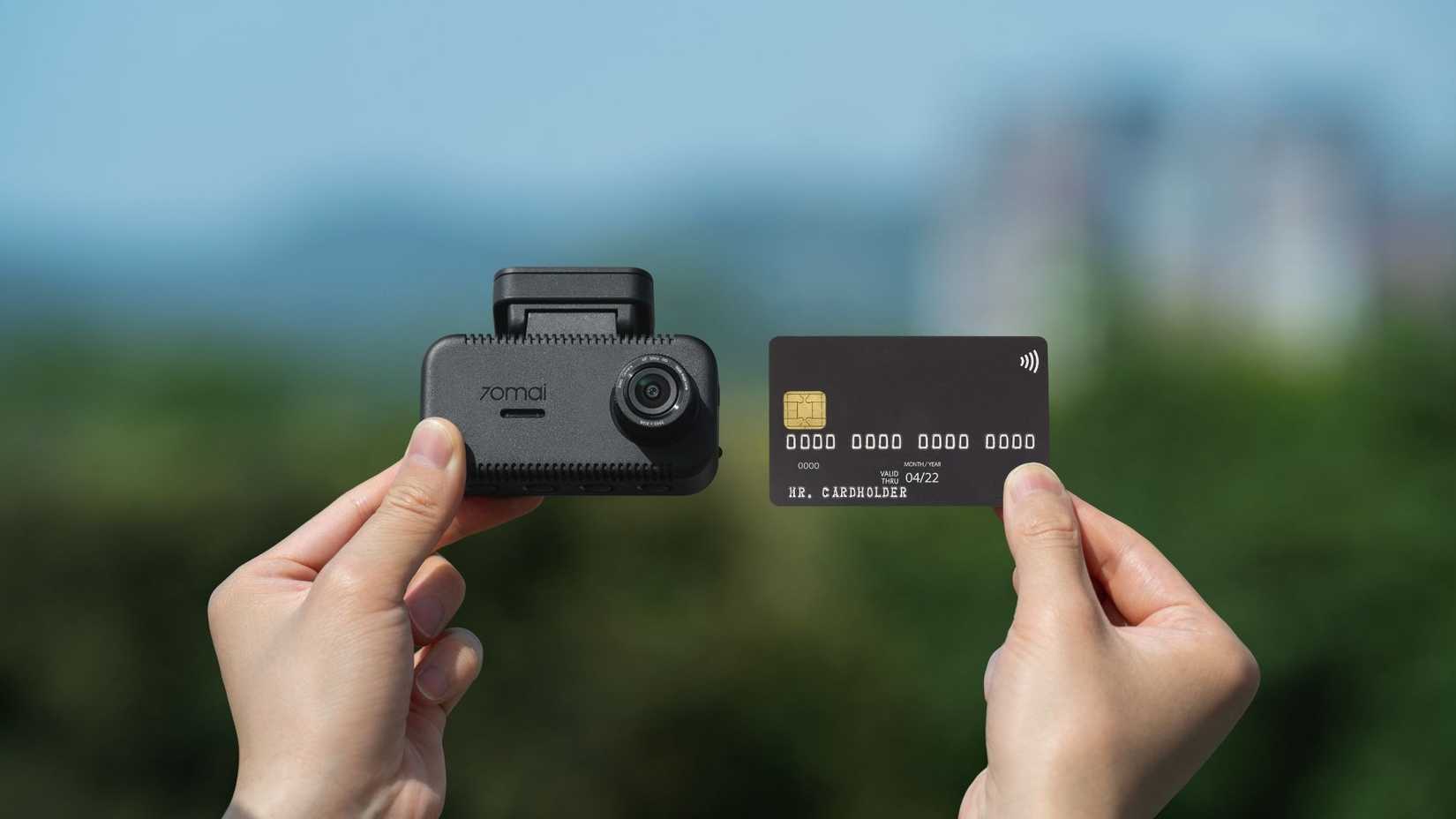 Comparação de tamanho 70mai 4K A810 Lite