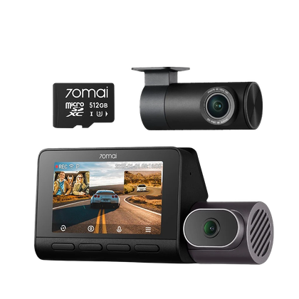 70mai Dash Cam 4K T800 tem três câmeras