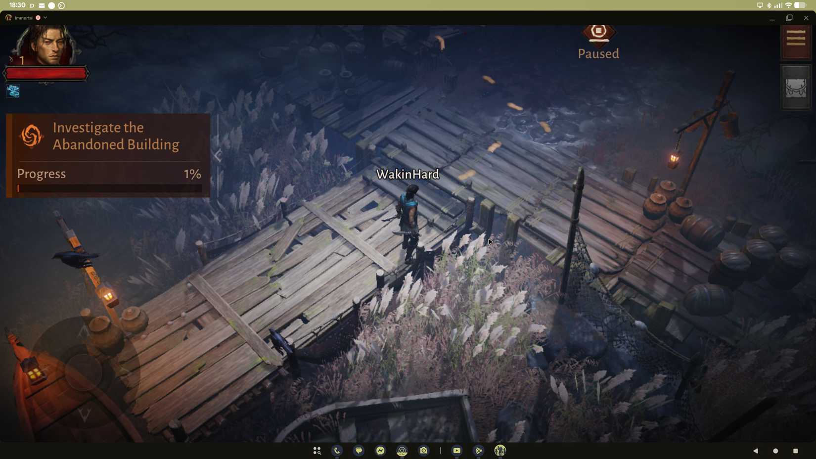 Jogo Diablo Immortal mostrado no modo Android Desktop