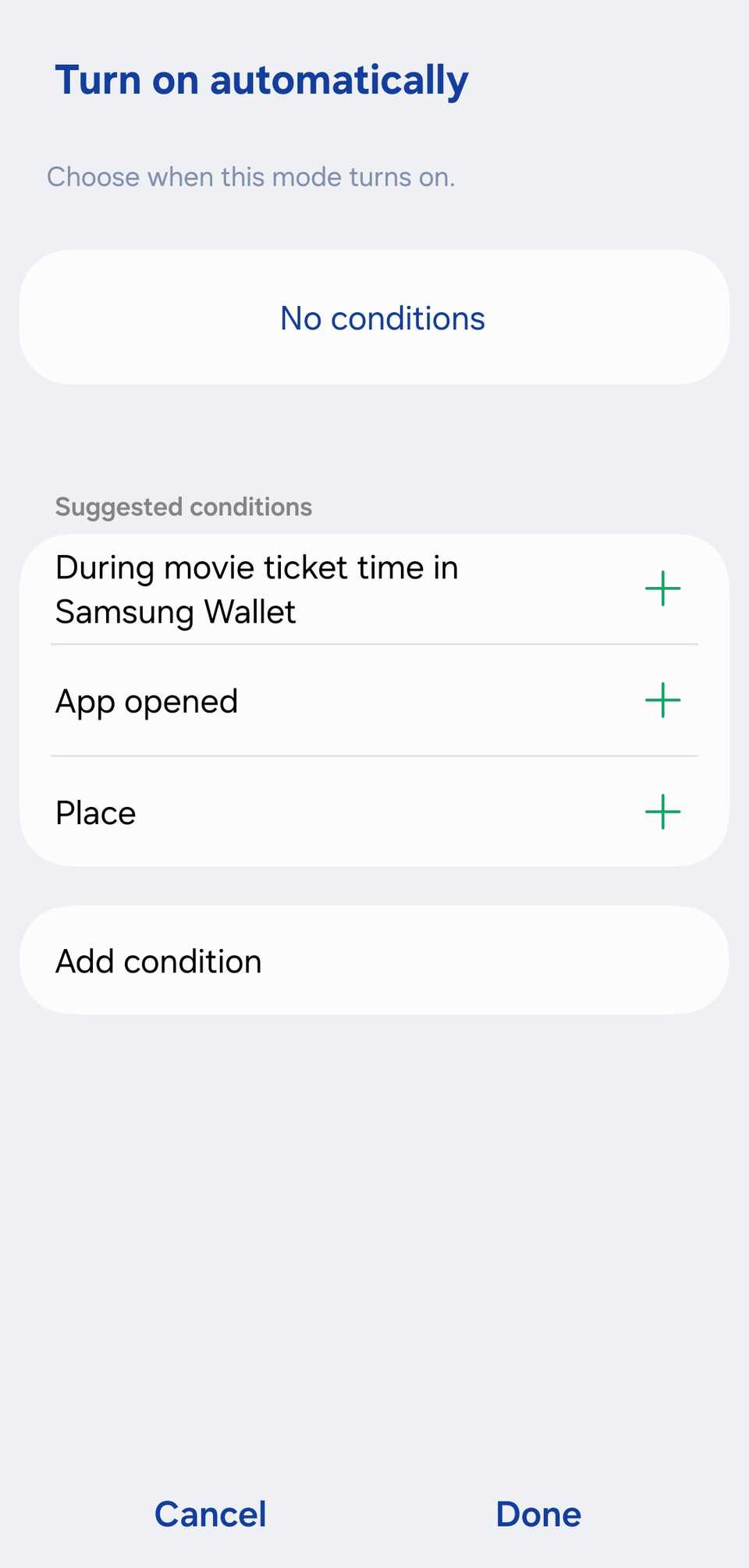 Theatre mode settings