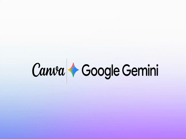 A demo of Canva inside Gemini
