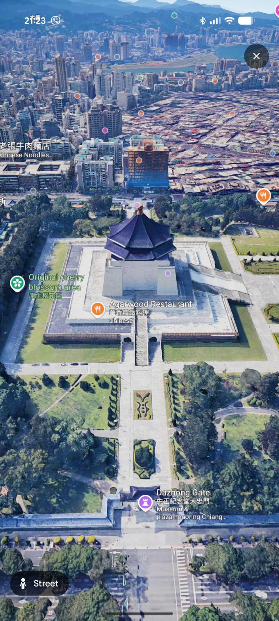 Immersive View of Chiang Kai Shek Memorial Hall in Taiwan on Google Maps