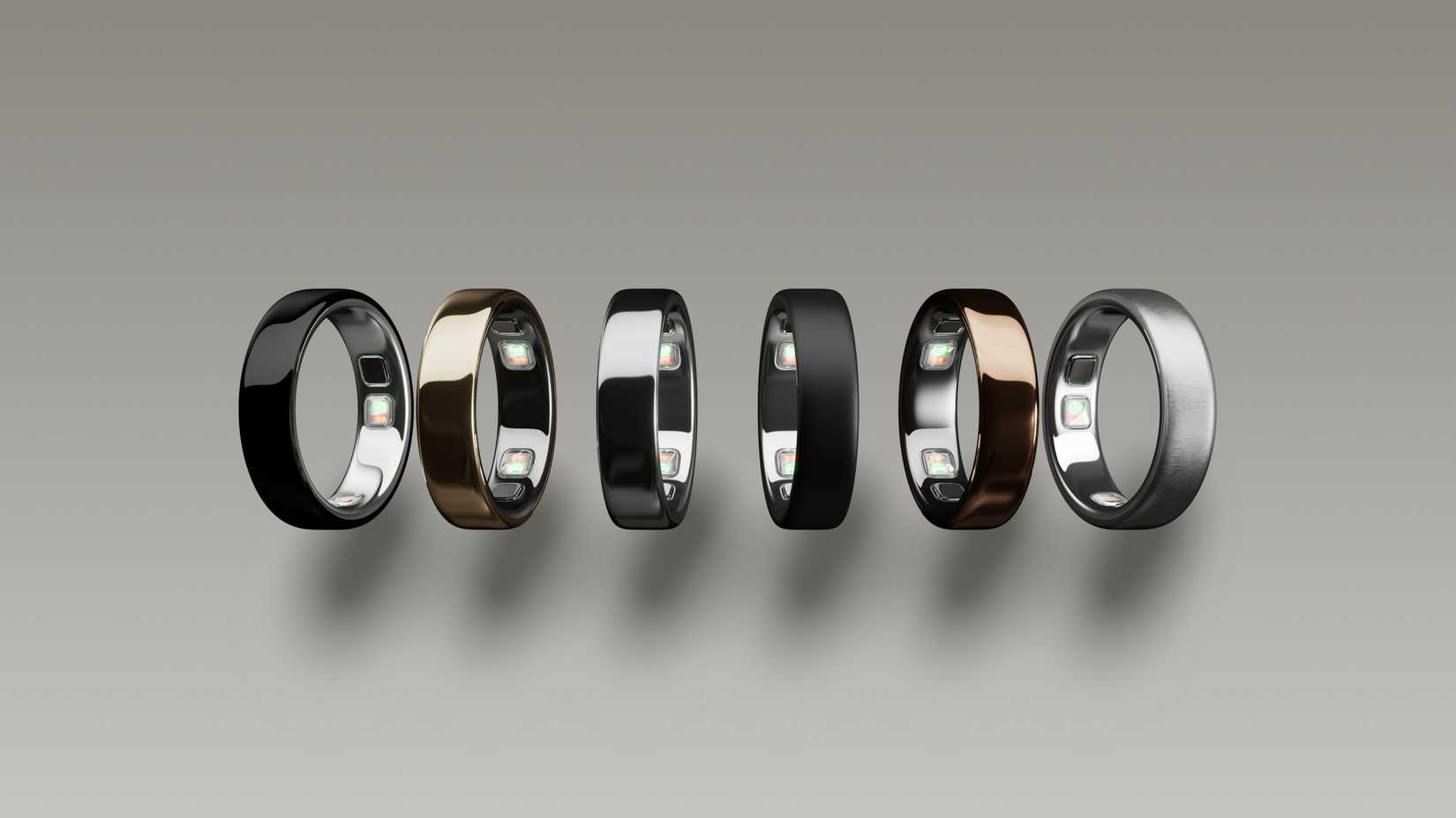 Os diferentes acabamentos do Oura Ring 5