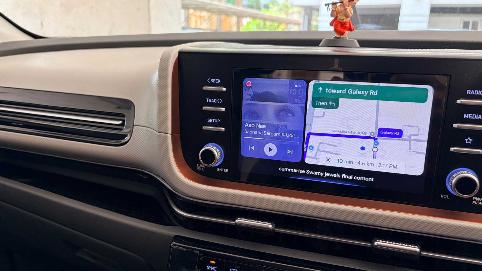 usando Gemini com Google Docs no Android Auto