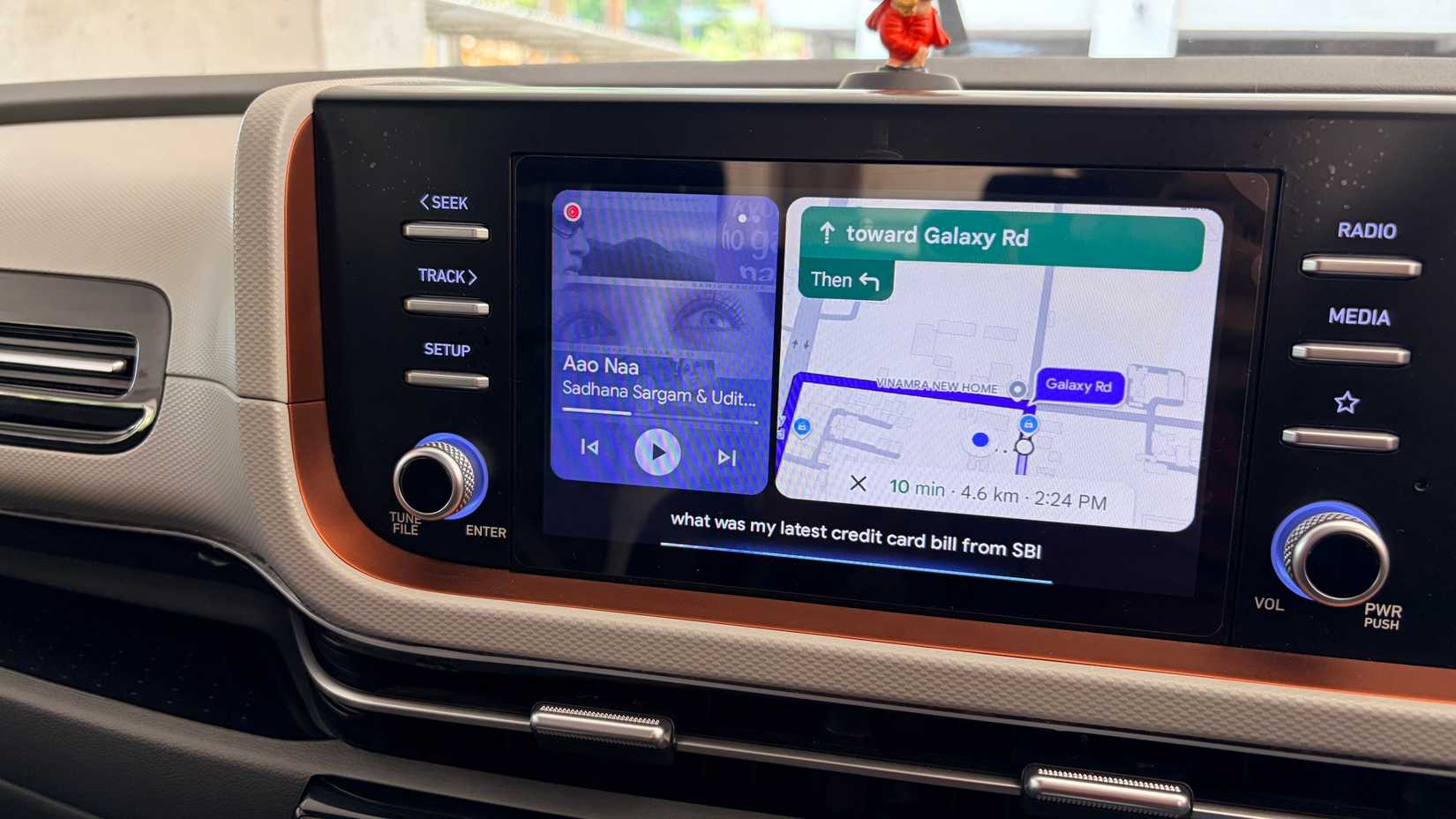 usando Gemini com Gmail no Android Auto