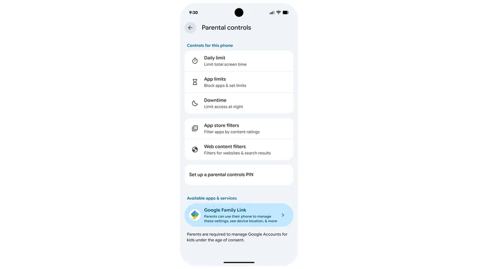Google's native parental controls break free from Pixel, coming to ...