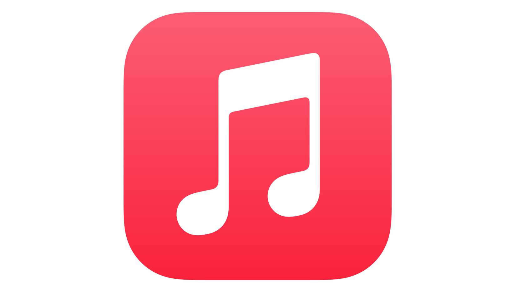 Uma imagem do logotipo da Apple Music.