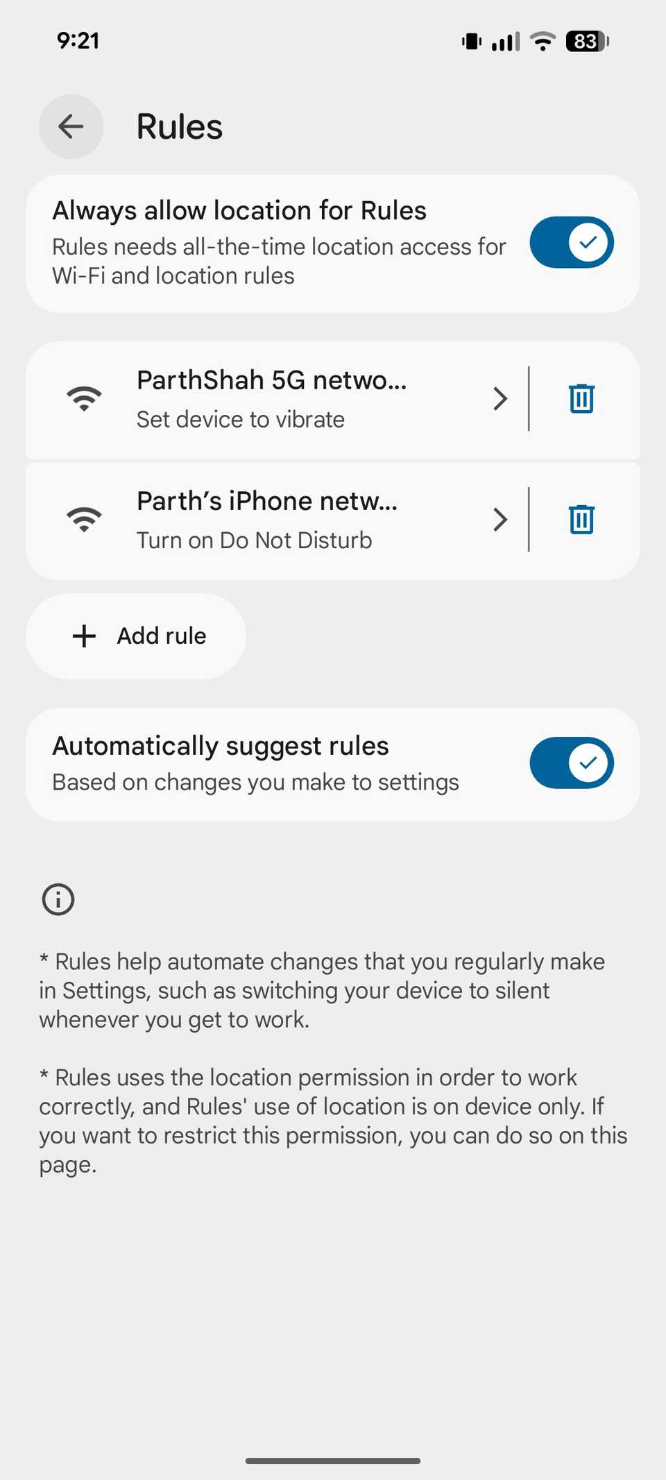 I began automating those routines on my Google Pixel and streamlined my day-to-day regimen Rules menu in Pixel