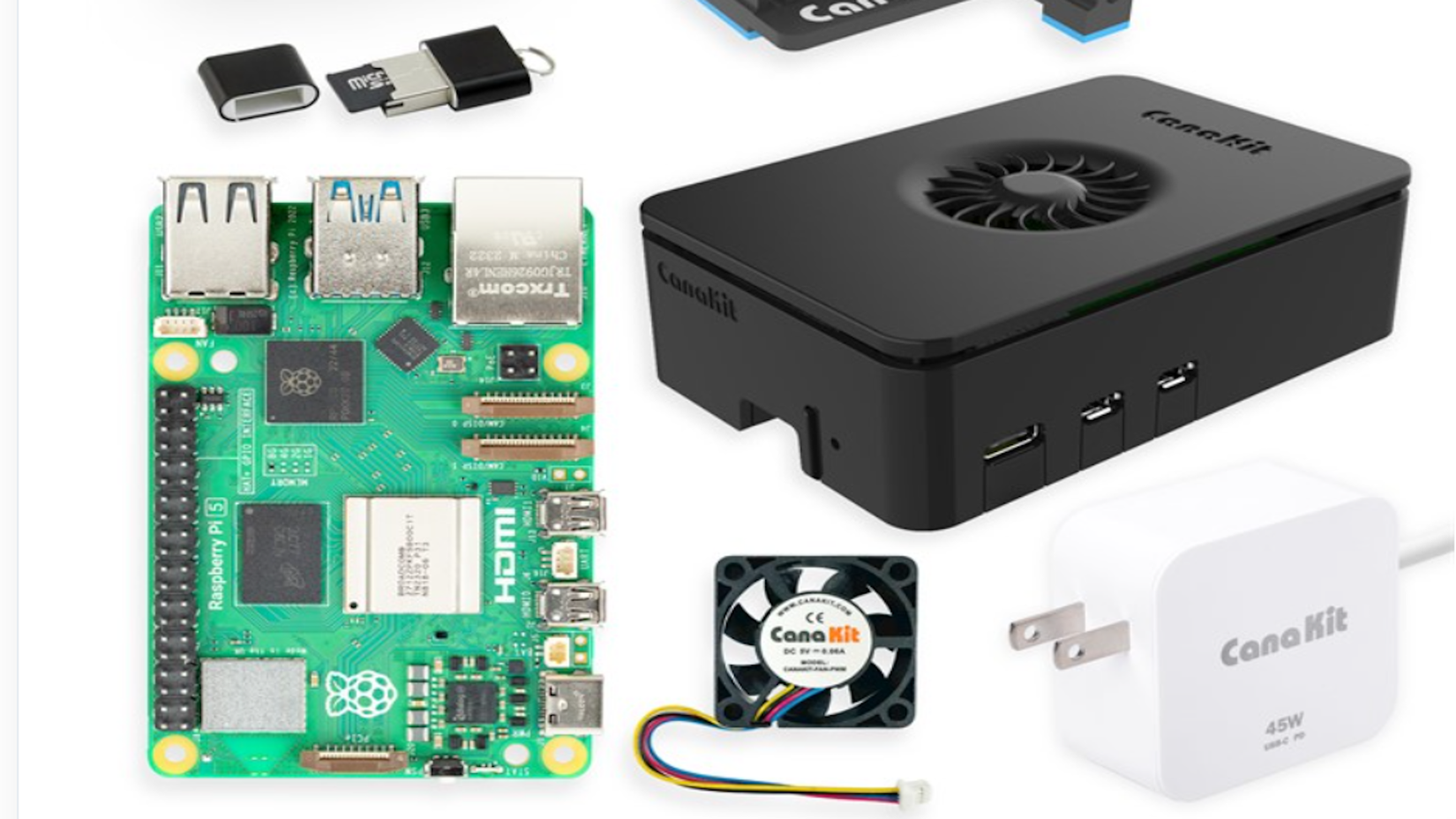 Kit inicial CanaKit Raspberry Pi 5