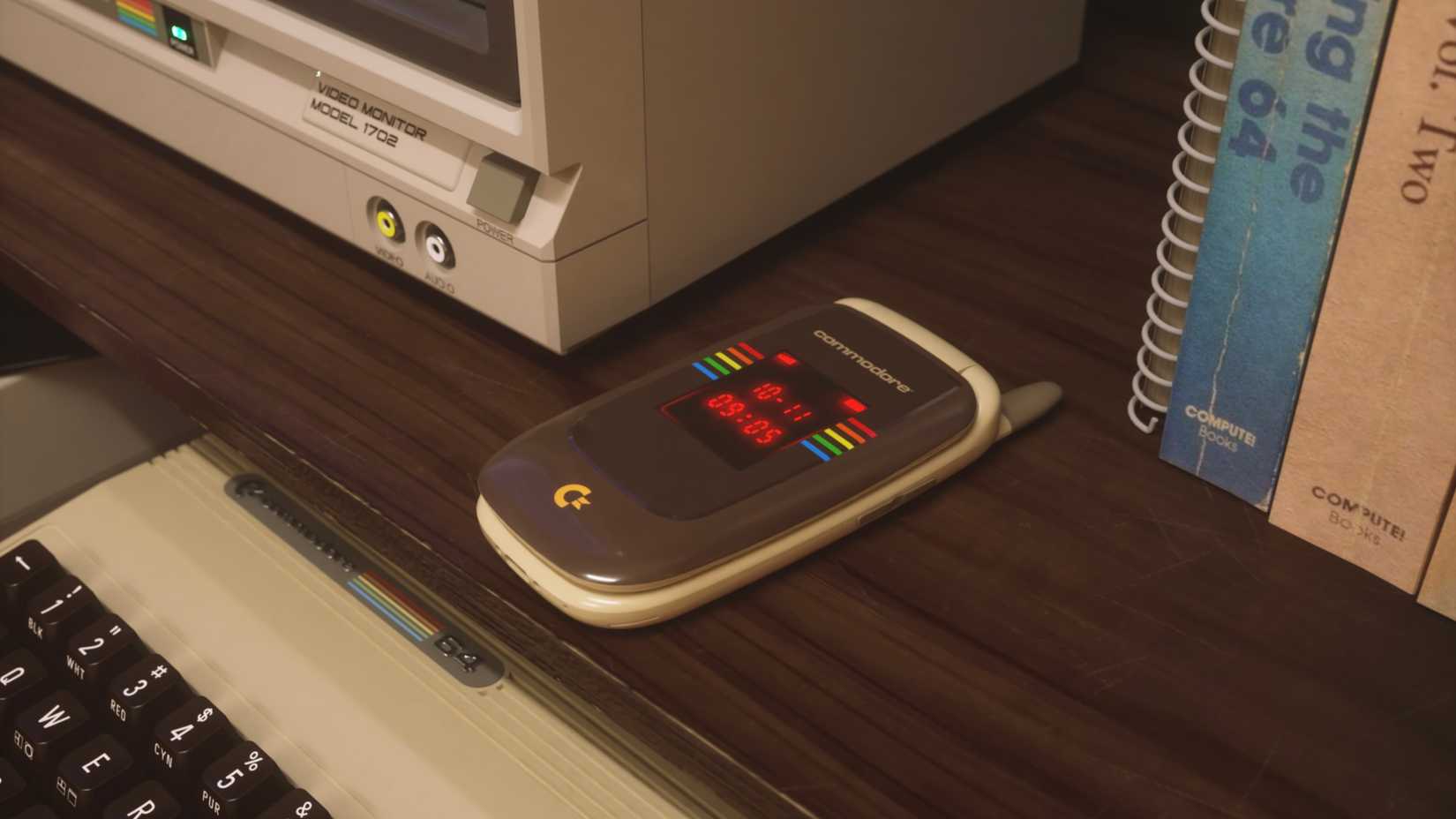 Uma imagem promocional do Commodore Callback 8020